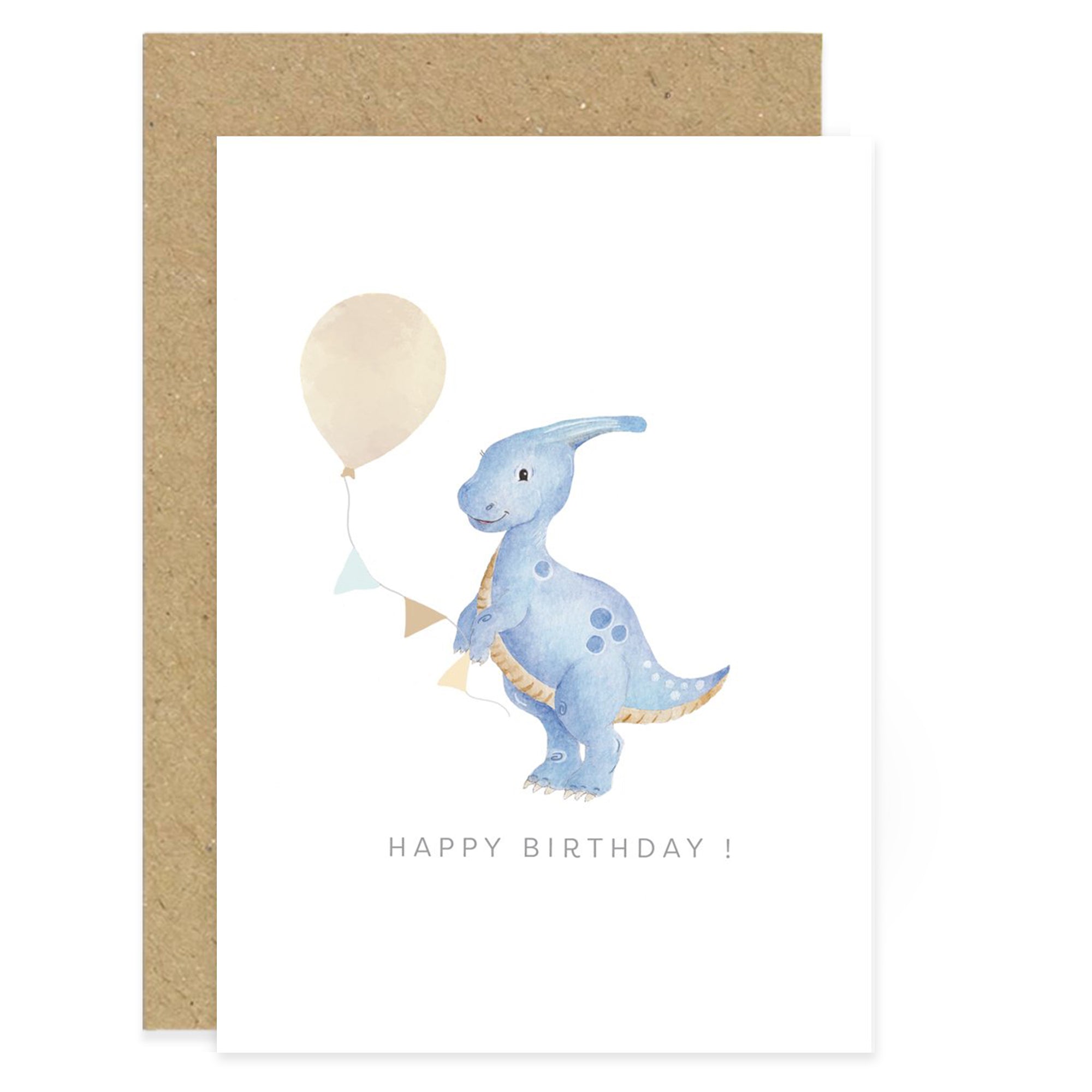 Parasaurolophus Birthday Card