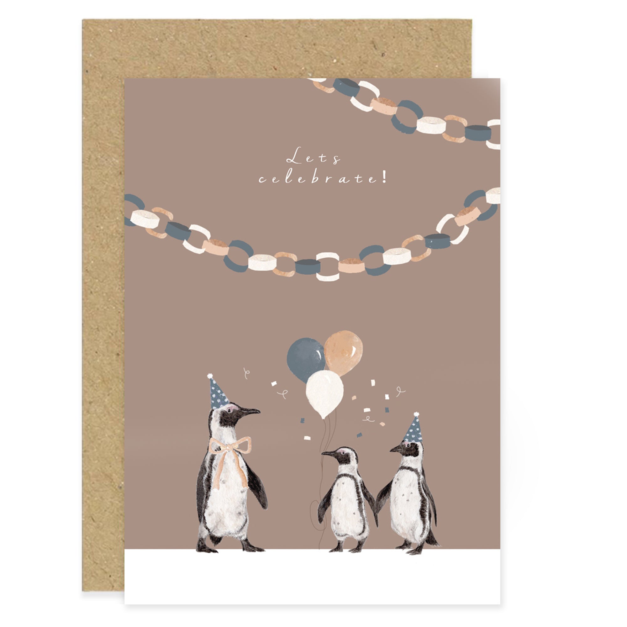 Let’s Celebrate Penguin Card