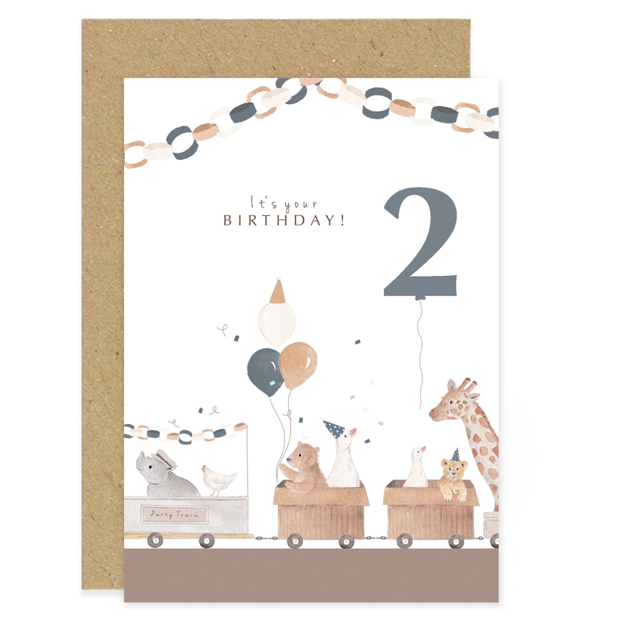 Safari 2nd Birthday Card