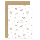 Woodland Animal Birthday Card