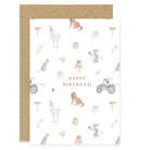 Farmyard Birthday Card