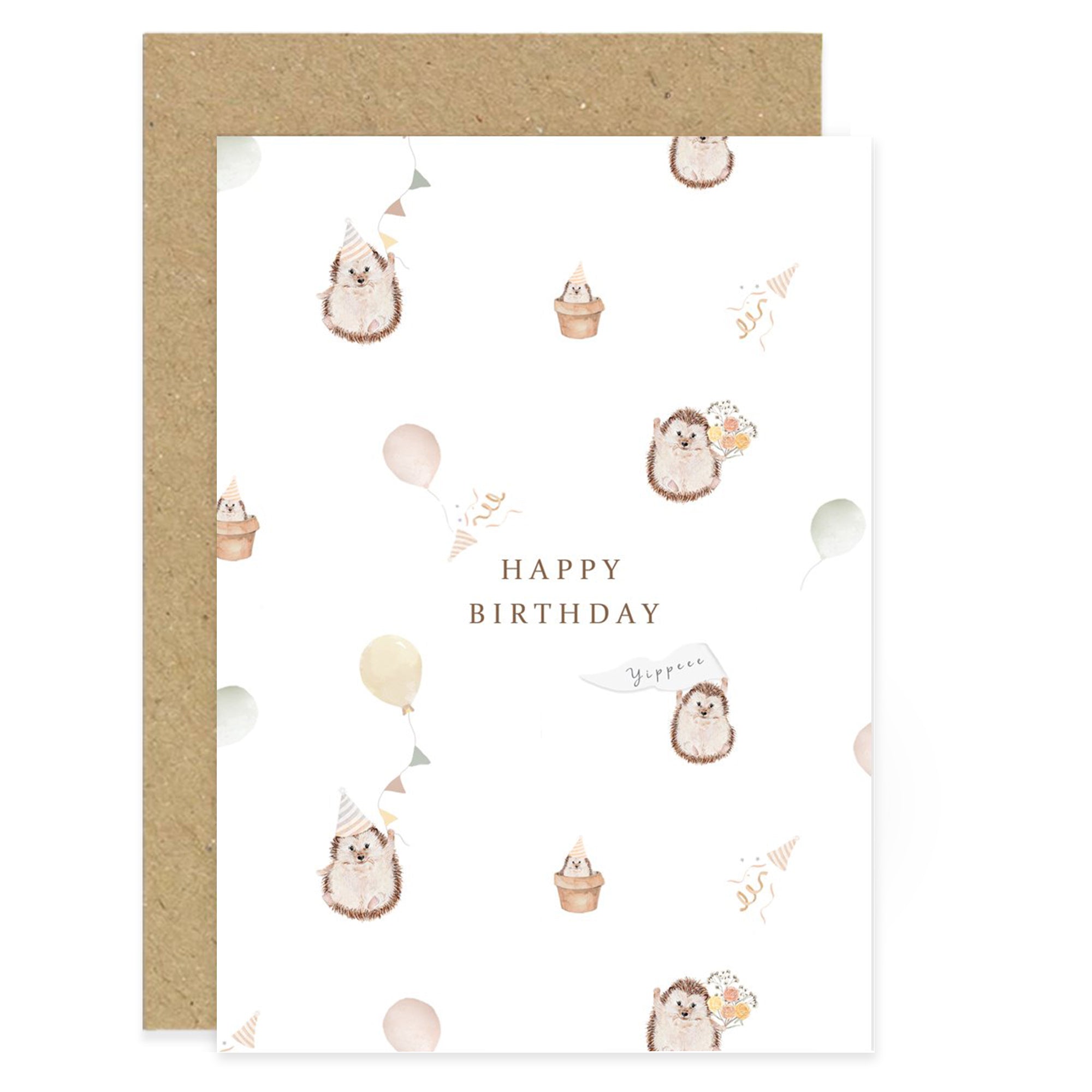 Hedgehog Birthday Card