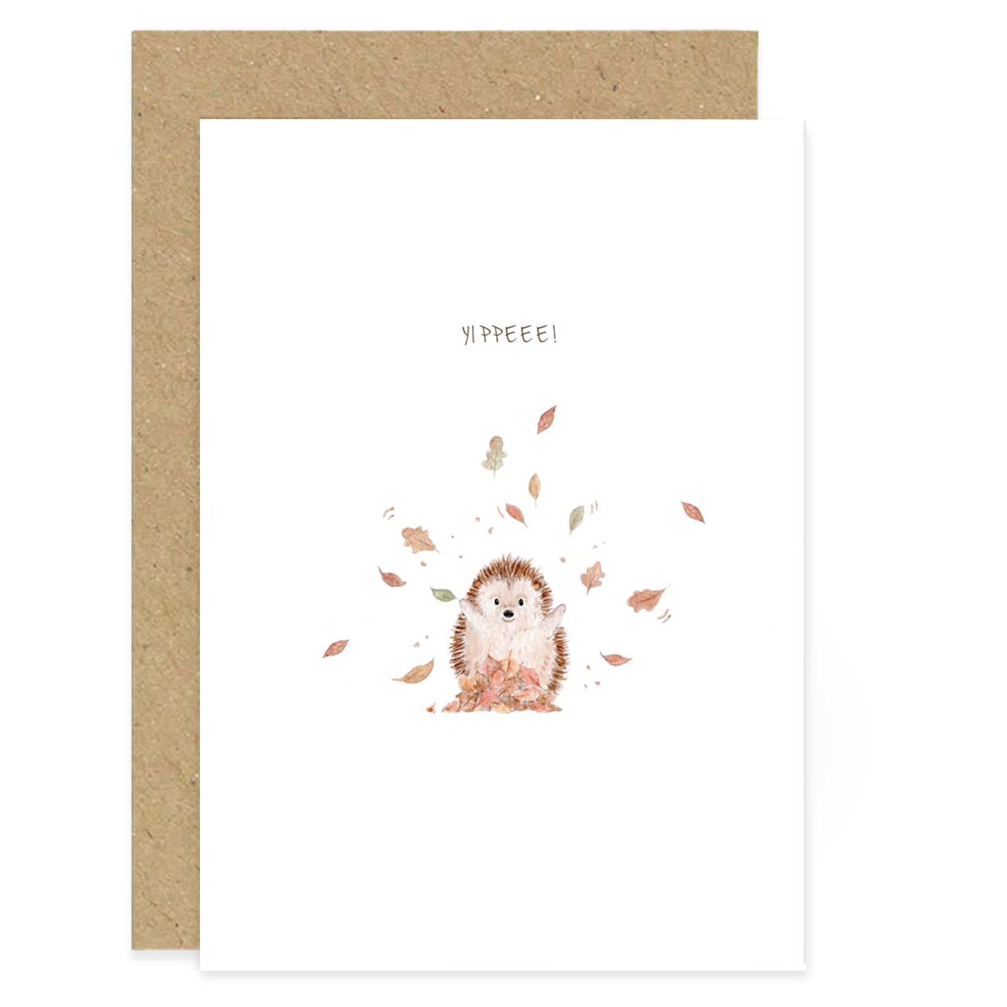 Yippee Hedgehog Card
