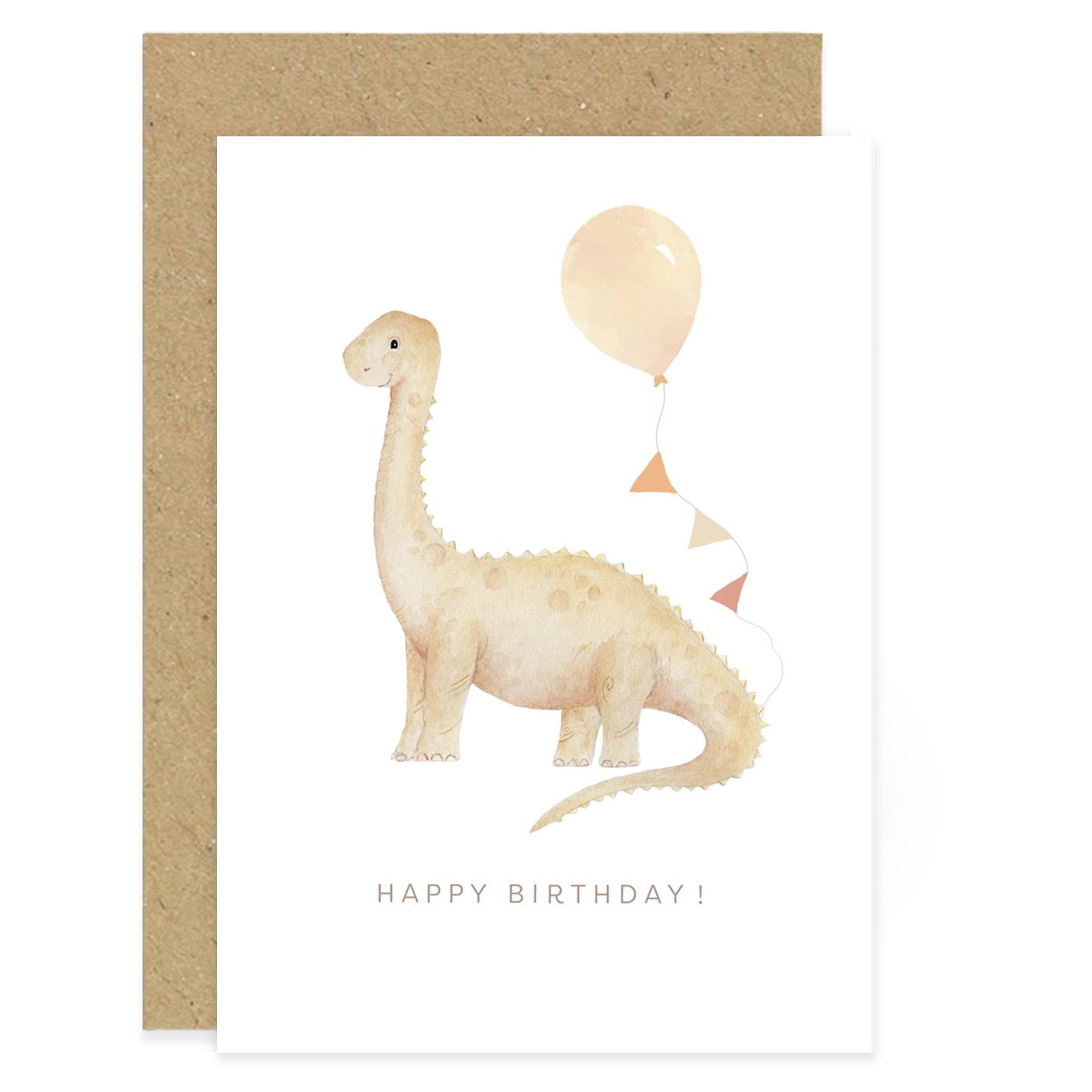 Diplodocus Birthday Card