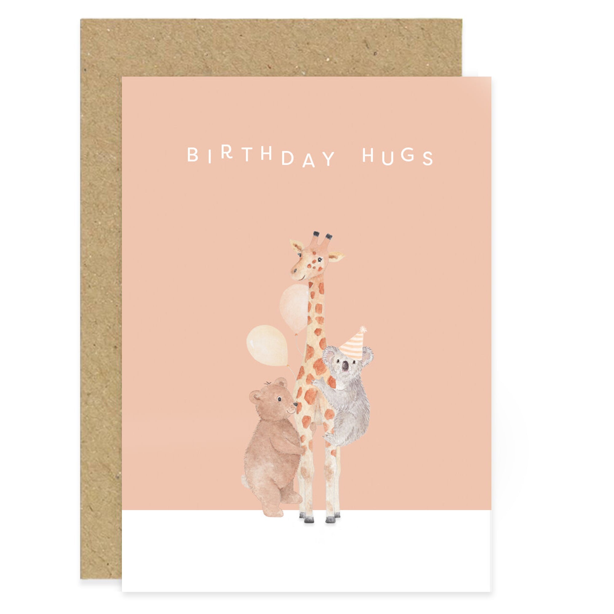 Birthday Hugs - Children's Birthday Card