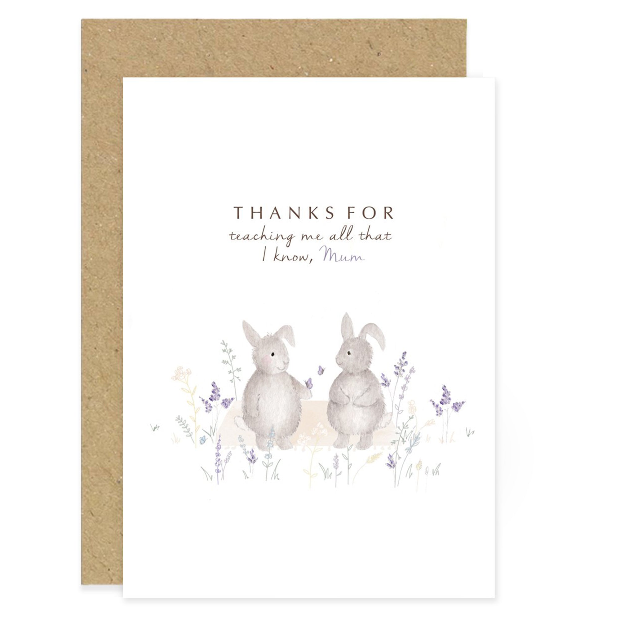 Thanks for Teaching me Mum Card