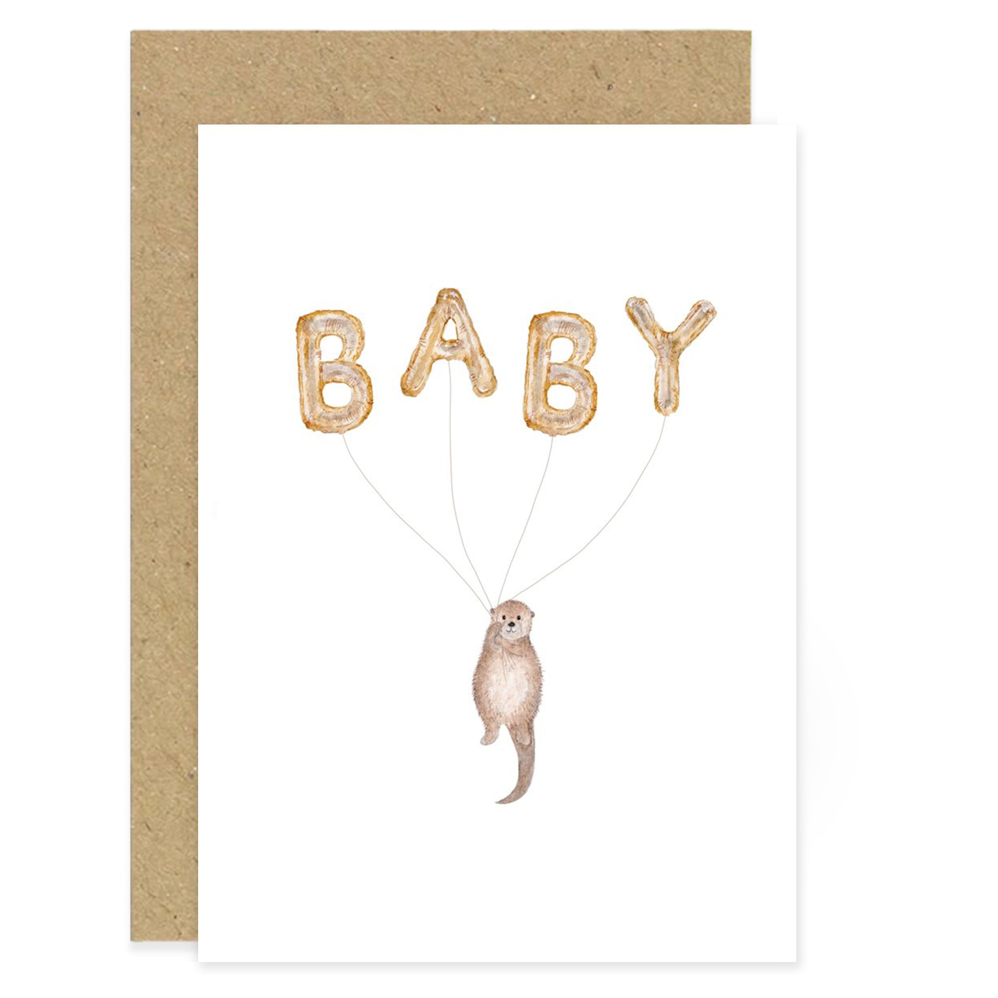 Otter Baby Card
