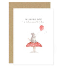 Mouse & Toadstool Birthday Card